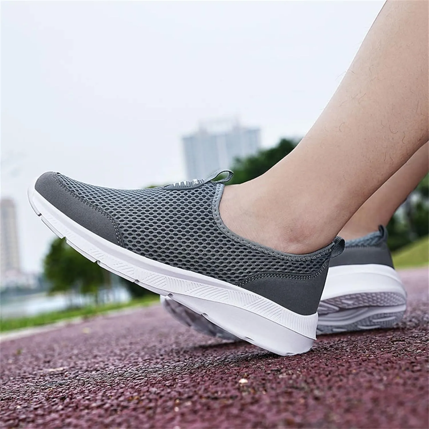 Arch Support Hiking Shoes for Men Breathable Casual Comfortable Walking Sneaker Men's Breathable Barefoot Shoes