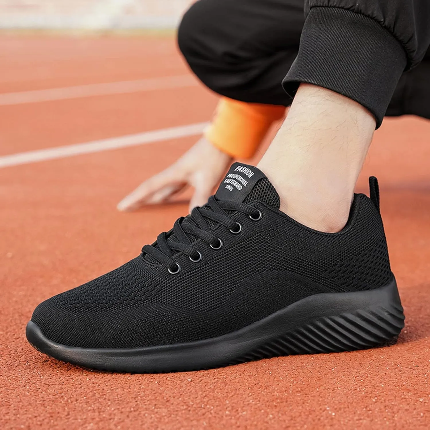 Arch Support Hiking Shoes for Men Lightweight Sport Gym Jogging Walking Sneaker Lightweight Work Shoes for Men