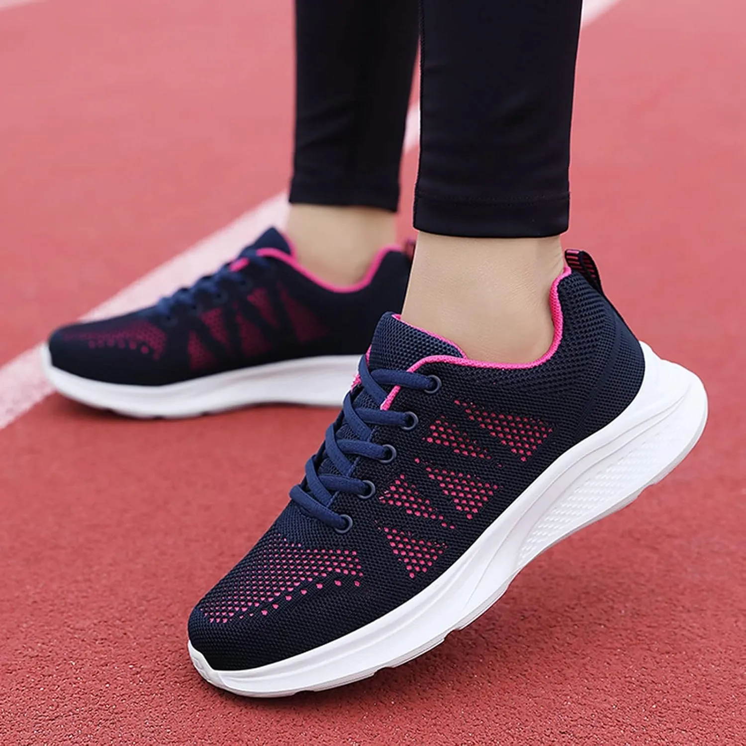 Arch Support Non Slip Minimalist Shoes for Men Breathable Mesh Fashion Sneaker Breathable Lace Up Shoes for Men