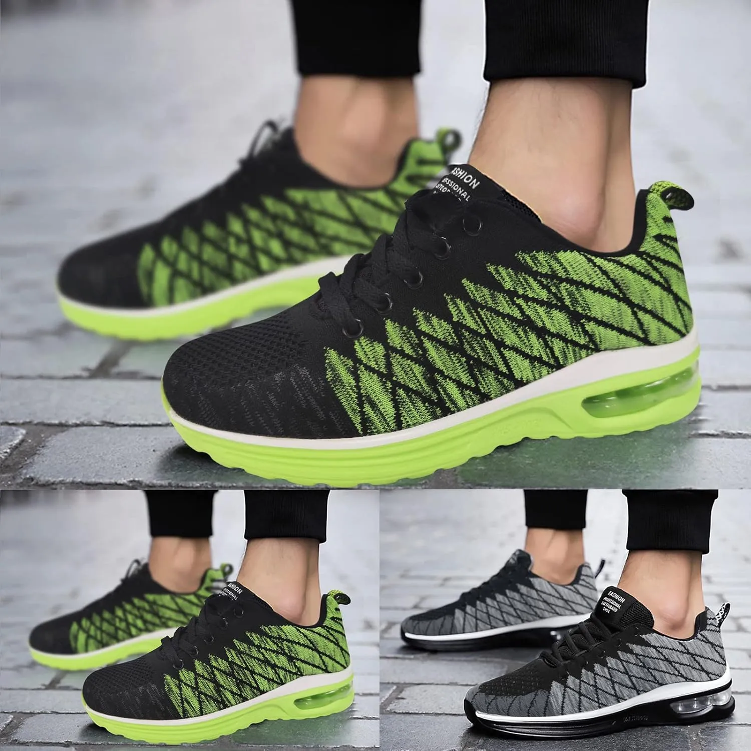 Arch Support Sports Shoes for Men Lightweight Breathable Slip on Running Shoe Men's Sport Breathable Mesh Shoes