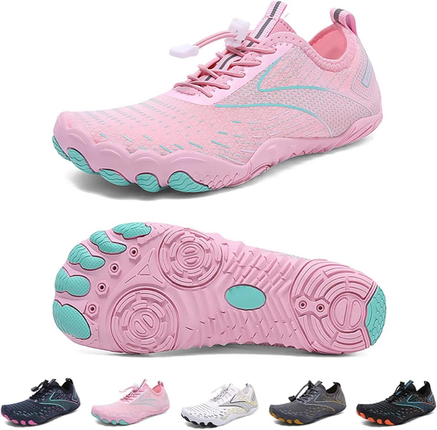 Barefoot Shoes for Women Men Breathable & Non Slip Athletic Footwear Wide Toe Couples Quick-Dry Water Aqua Shoes Beach Diving Widing Pool River Walking Summer Hiking Shoe Men,Indoor Fitness Shoe