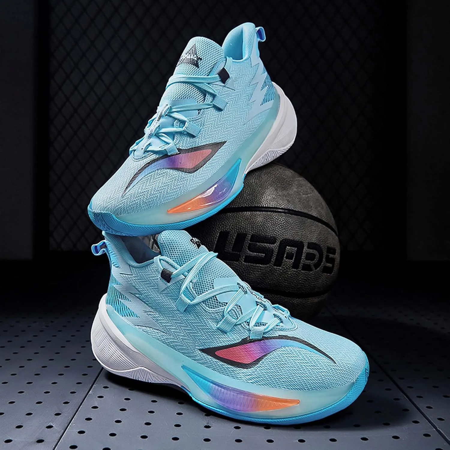 Basketball Men's Shoes Fashion Sneakers Breathable Training Running Shoes Men's Arch Support Basketball Shoes Non-Slip Casual Walking Sneakers