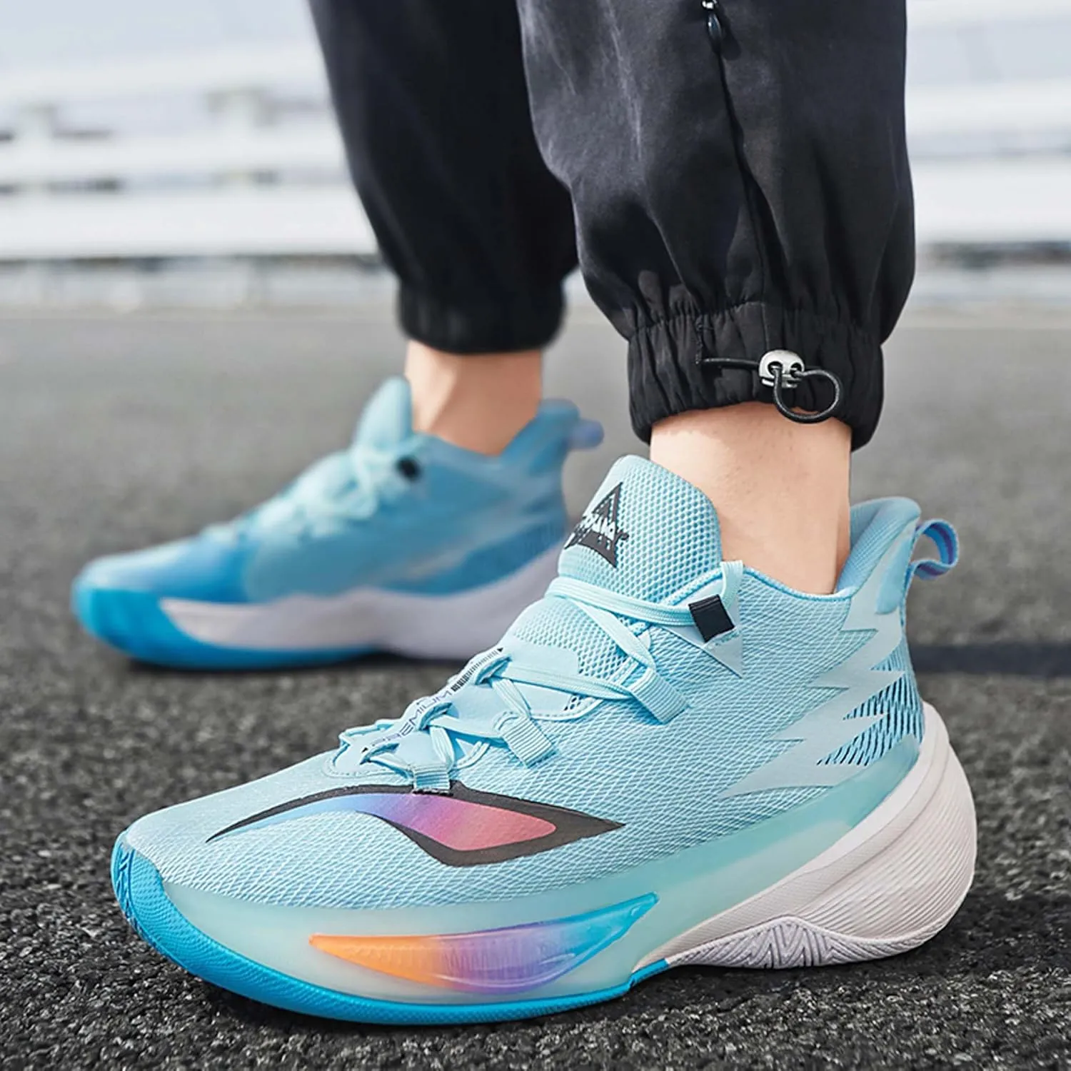 Basketball Men's Shoes Fashion Sneakers Breathable Training Running Shoes Men's Arch Support Basketball Shoes Non-Slip Casual Walking Sneakers