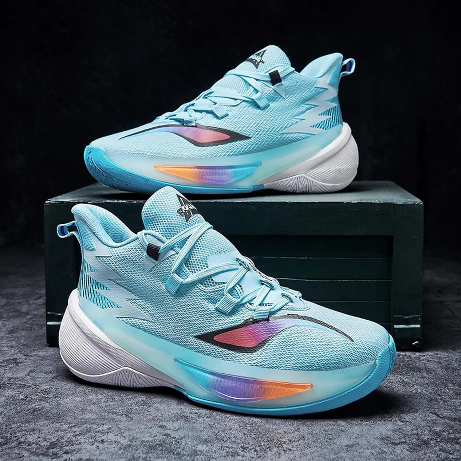 Basketball Men's Shoes Fashion Sneakers Breathable Training Running Shoes Men's Arch Support Basketball Shoes Non-Slip Casual Walking Sneakers