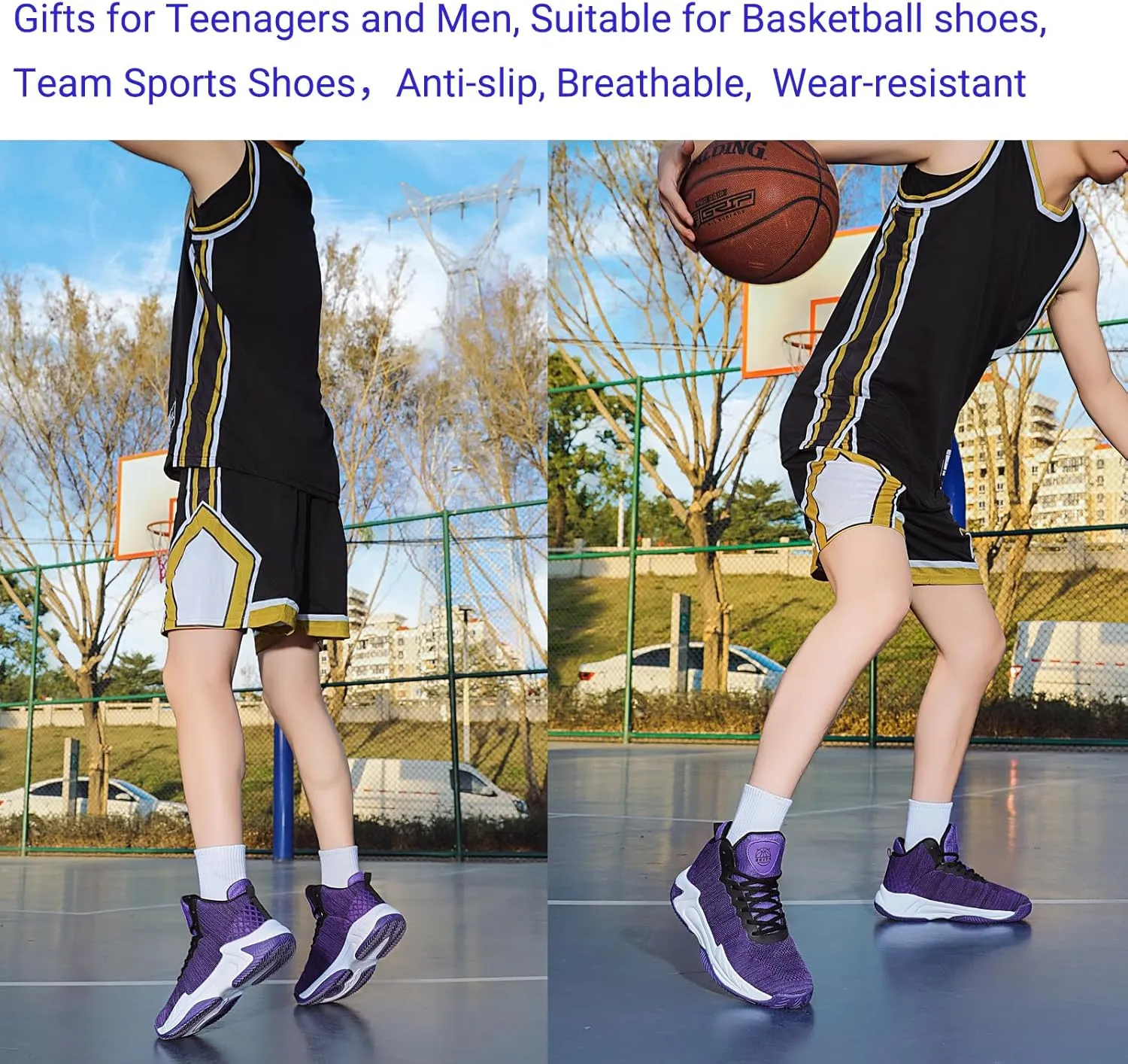 Beita High Upper Basketball Shoes for Men Sneakers Breathable Sports Shoes Anti Slip