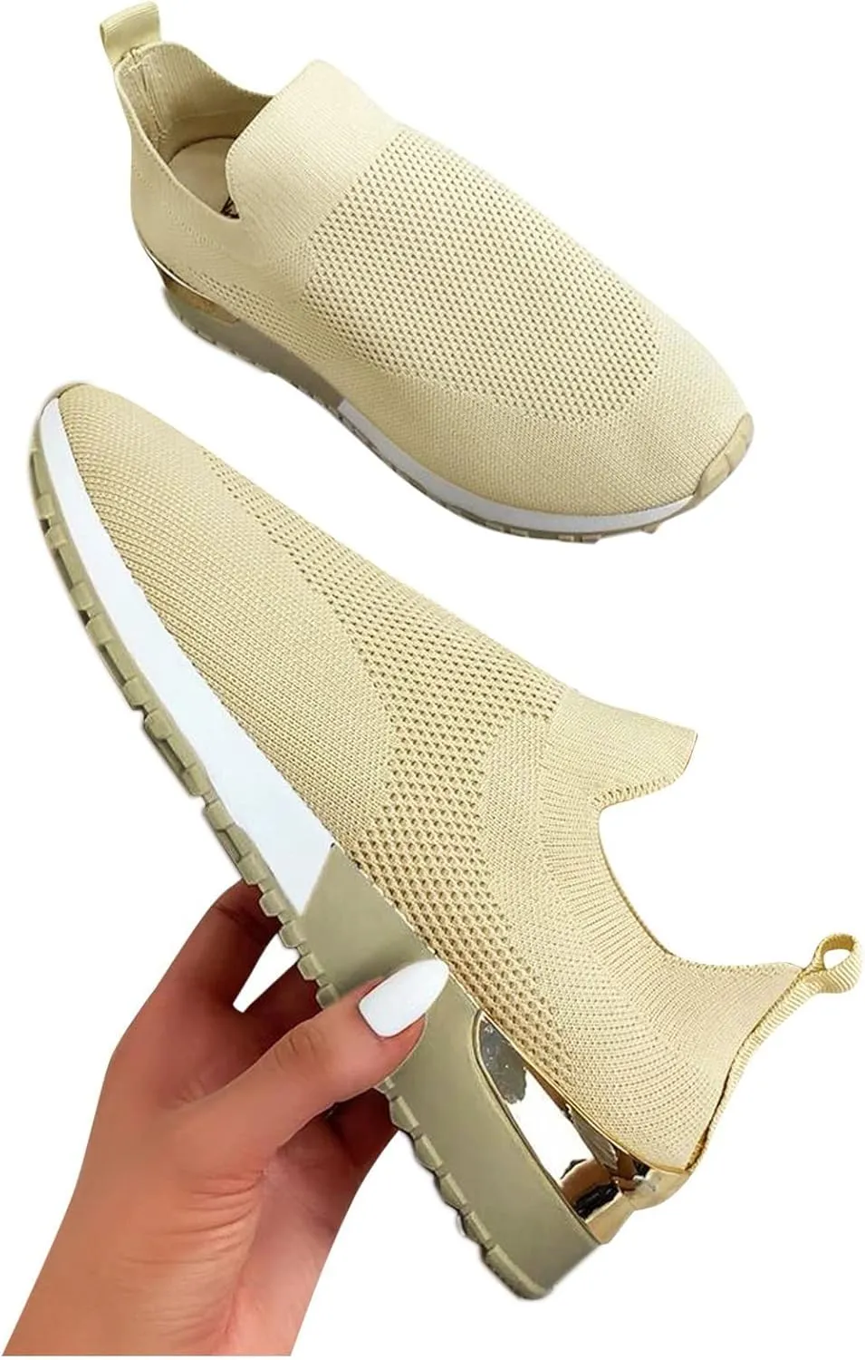 Black Platform Tennis Shoes for Women Slip On Sneakers Women Arch Support Platform Womens Casual Shoes Slip Ons with Arch Support Women's Sneakers Womens Black Sneakers Size 7w