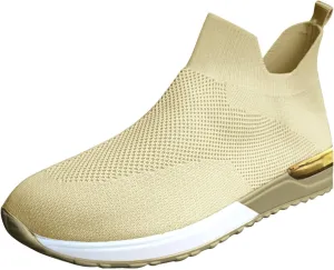 Black Platform Tennis Shoes for Women Slip On Sneakers Women Arch Support Platform Womens Casual Shoes Slip Ons with Arch Support Women's Sneakers Womens Black Sneakers Size 7w