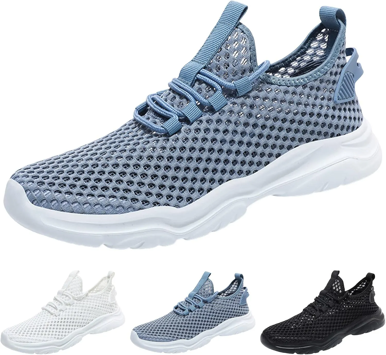Breathable Walking Shoes for Men Lightweight Breathable Slip on Running Shoe Lightweight Diabetic Shoes for Men