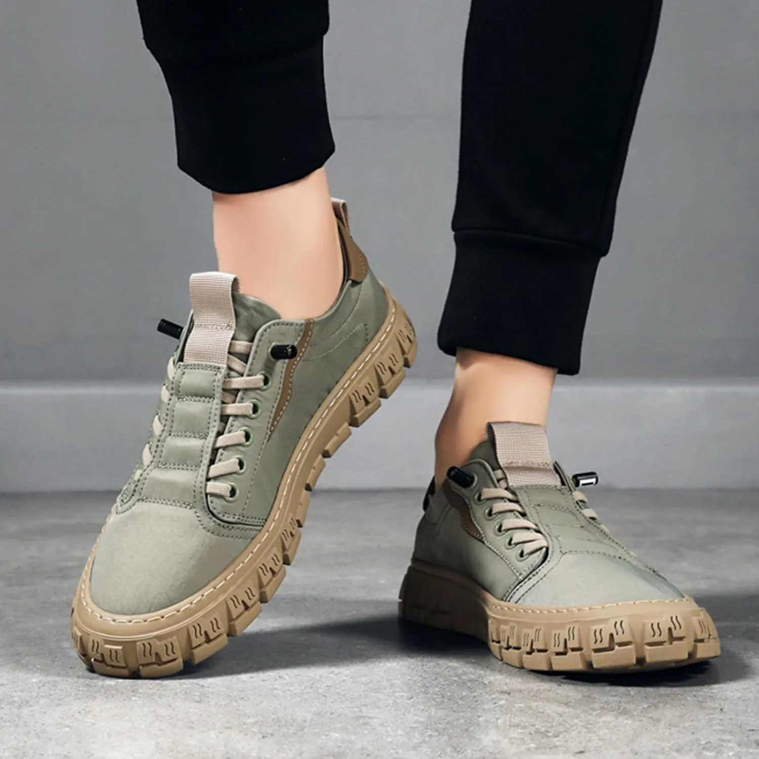 Canvas Shoes Men's Breathable New Men's Shoes Fashionable and Versatile Casual Board Mens Leather Shoes Casual Hand Sewn
