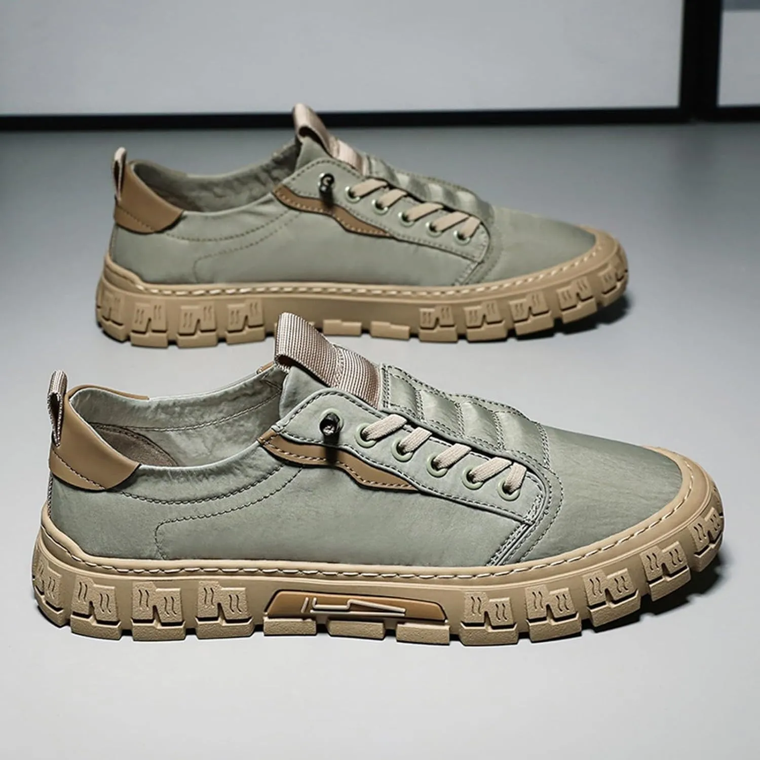 Canvas Shoes Men's Breathable New Men's Shoes Fashionable and Versatile Casual Board Mens Leather Shoes Casual Hand Sewn