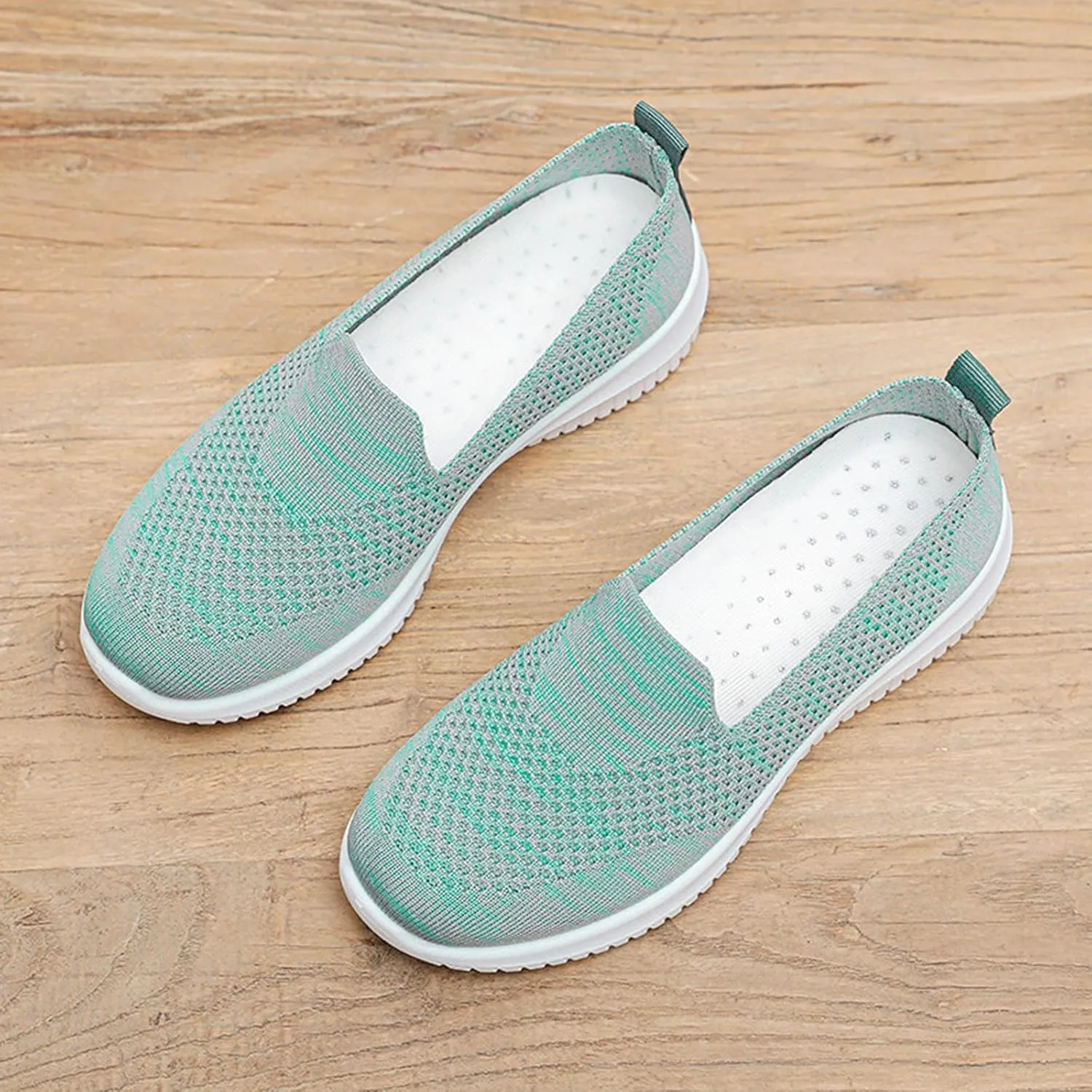 Casual Outdoor Fashion Slip-on Breathable Shoes Leisure Wedges Womens Colorful Shoes