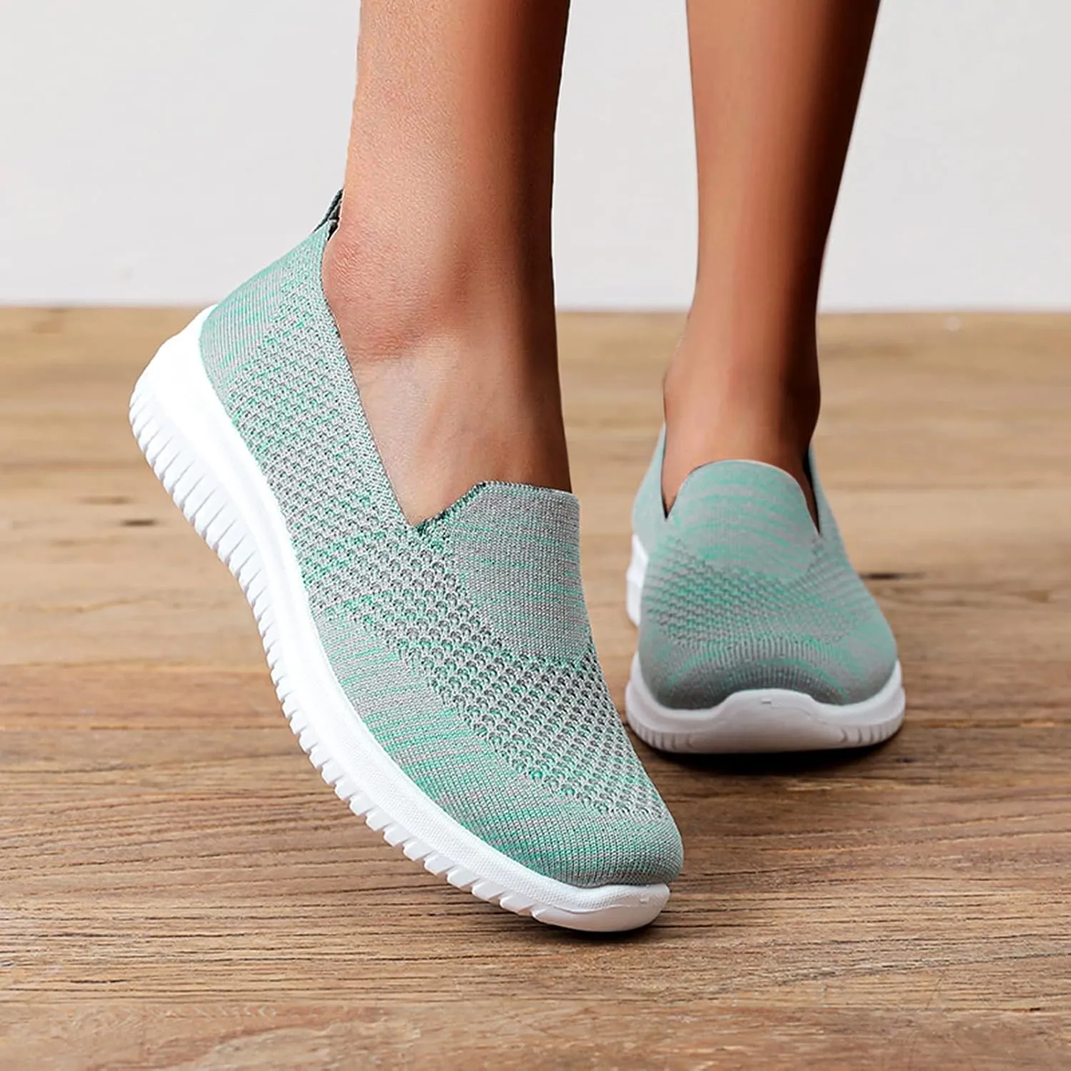 Casual Outdoor Fashion Slip-on Breathable Shoes Leisure Wedges Womens Colorful Shoes