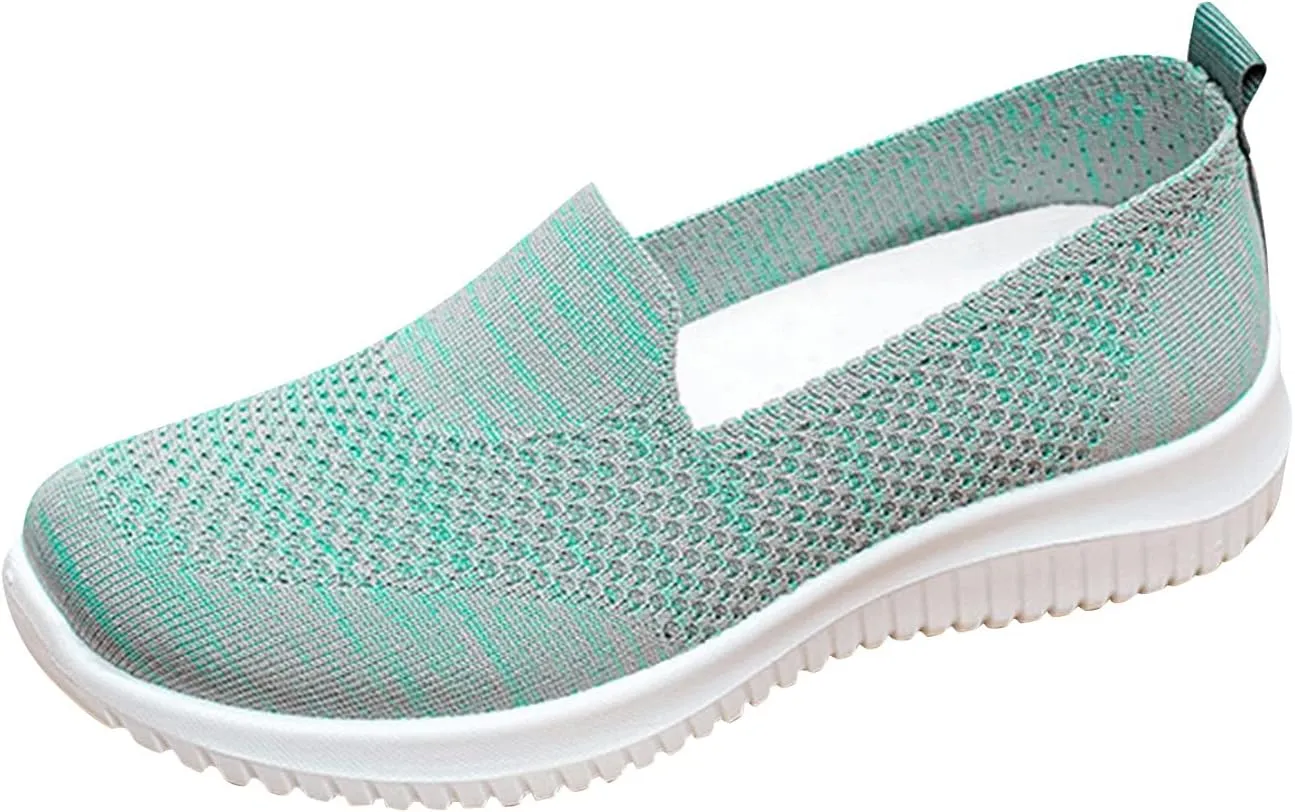 Casual Outdoor Fashion Slip-on Breathable Shoes Leisure Wedges Womens Colorful Shoes