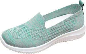 Casual Outdoor Fashion Slip-on Breathable Shoes Leisure Wedges Womens Colorful Shoes