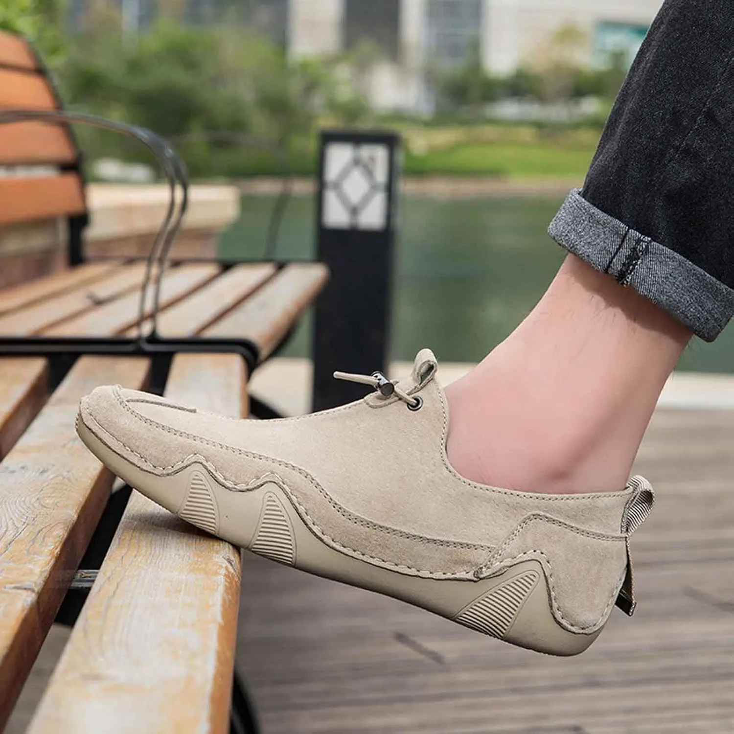 Casual Shoes for Men Soft Cushions Athletic Fashion Simple Versatile Office Classic Work Slip On Loafers