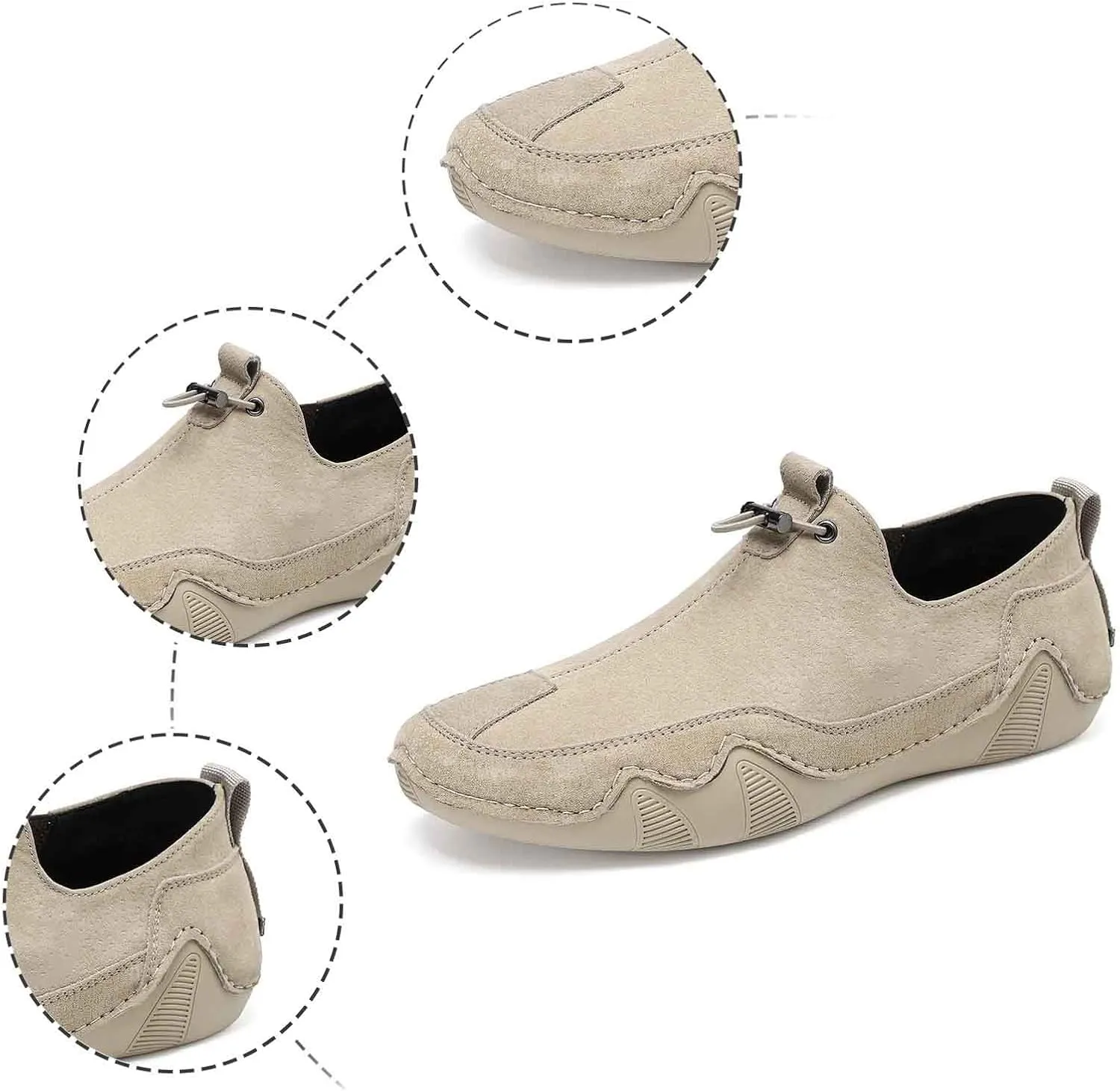 Casual Shoes for Men Soft Cushions Athletic Fashion Simple Versatile Office Classic Work Slip On Loafers