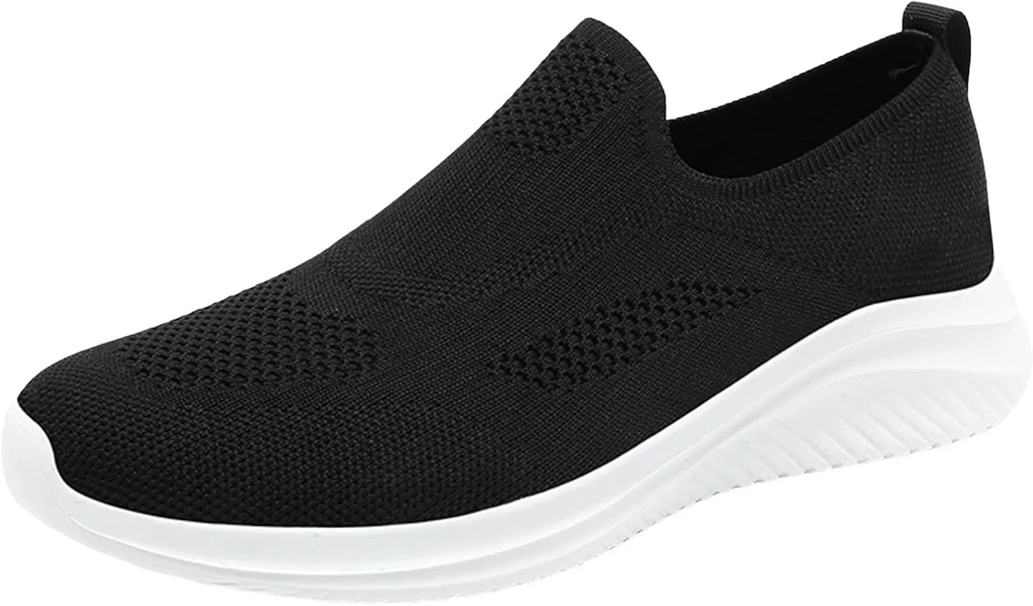 Casual Shoes Lace up Men Sports Shoes Fashionable New Pattern Simple Solid Color Comfortable Flat Bottom Lightweight Non