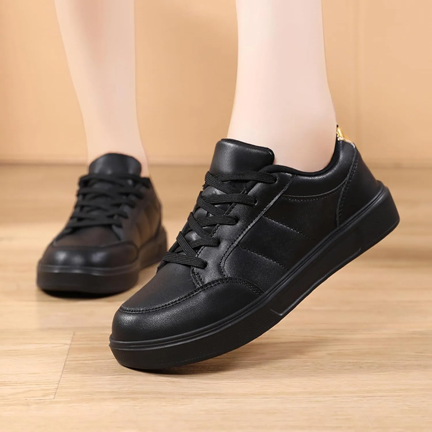 Classic Athletic Skateboard Sneakers for Women Breathable Mesh Shoes for Gym Workout Sports Grounded Footwear