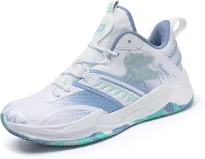 DHAEY Fashion Sneakers High Top Basketball Shoes Mens Basketball Shoes Youth Basketball Shoes Running Shoes Outdoor Comfortable Sports Shoes (Color : A, Size : 6.5 Women/5 Men)