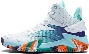 DHOVOR Mens High-top Basketball Shoes, Youth Fashion Basketball Sneakers, Non Slip Basketball Trainers Sports Shoes for Men Walking Shoes Indoor and Outdoor