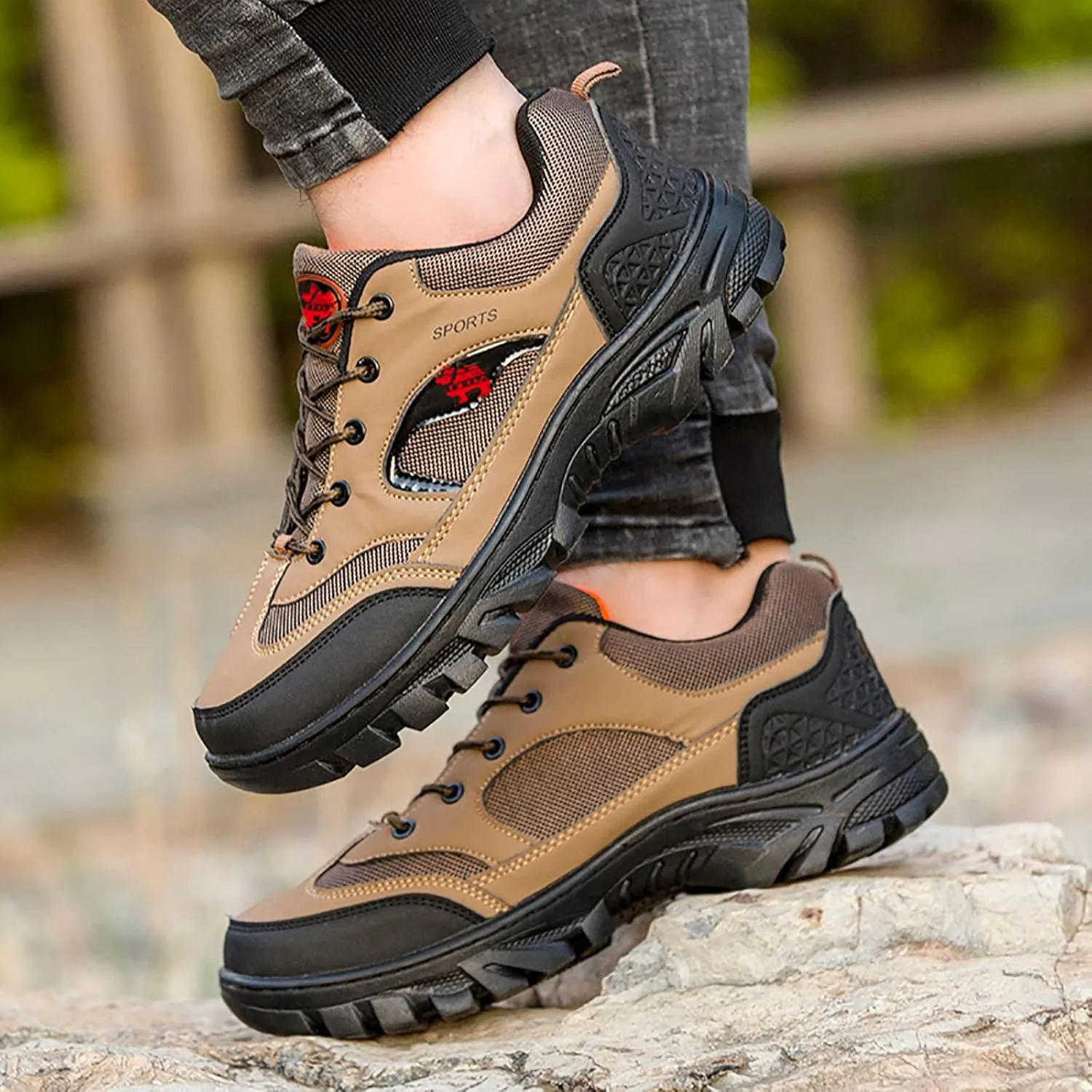 Fashion Orthopedic Sneakers for Men Casual Sneaker Mesh Breathable Walking Shoe Men's Breathable Barefoot Shoes