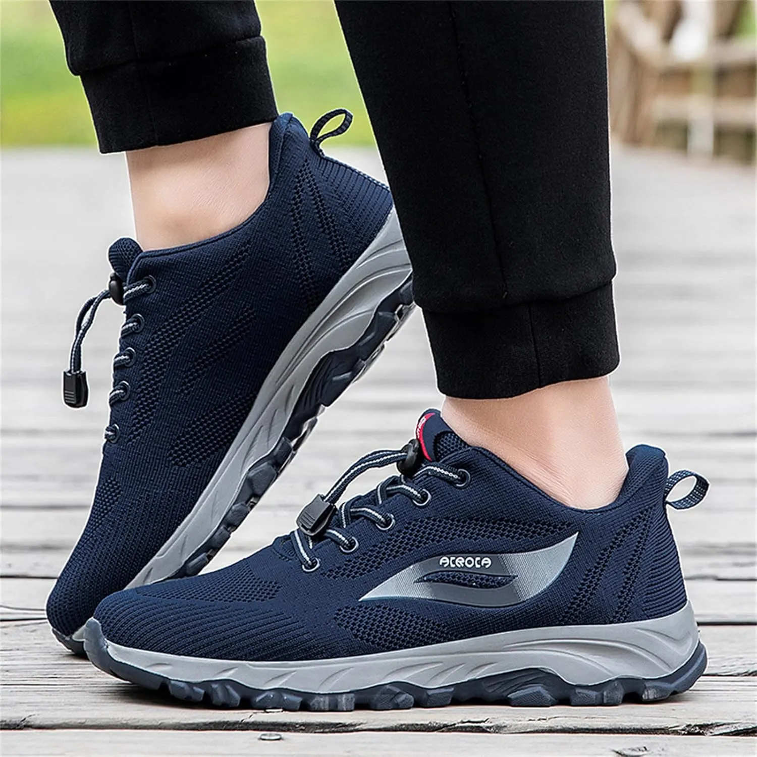 Fashion Sport Shoes for Men Lace Up Lightweight Breathable Fashion Sneaker Fashion Lightweight Sneakers for Men