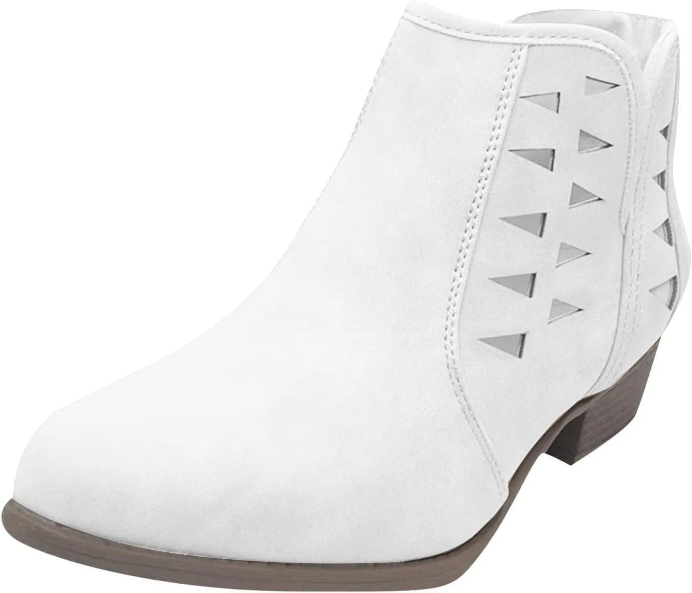 Fashion Women Short Ankle Boots Lightweight Walking Shoes for Women Round Toe Flat Women Lightweight Fashion Shoes