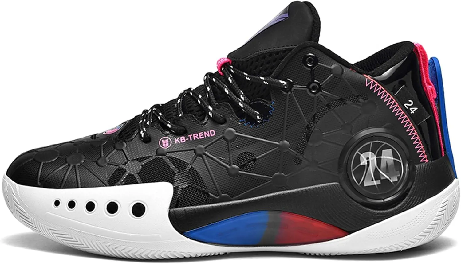 High-top Men's Basketball Shoes Fashion Anti-Slip Sneakers Breathable Comfortable Training Running Shoes Outdoor Casual Walking Shoes