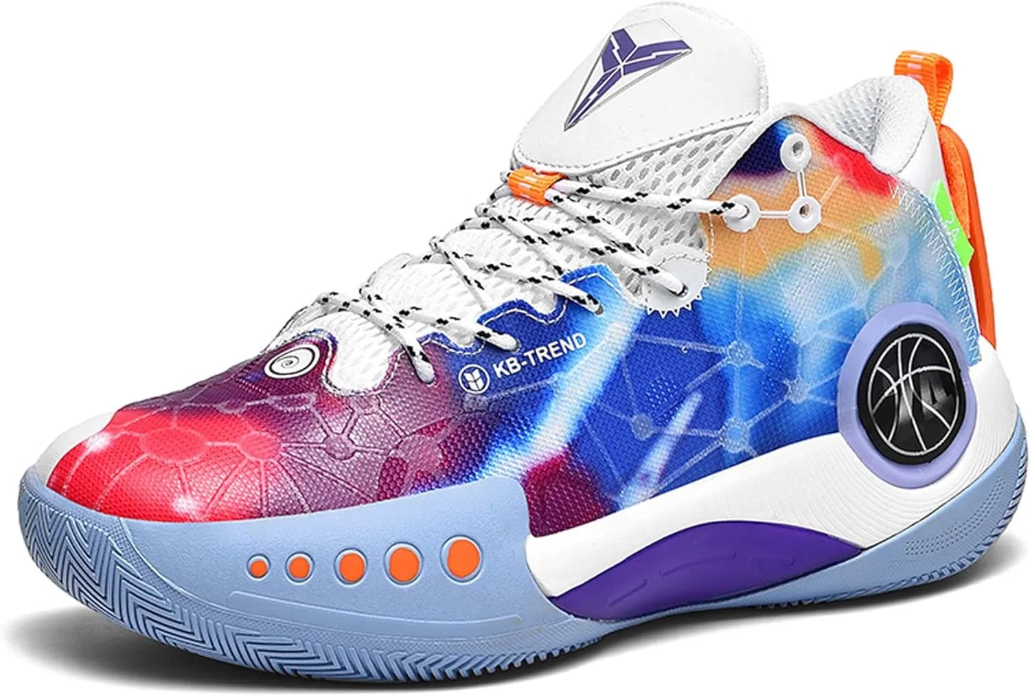 High-top Men's Basketball Shoes Fashion Anti-Slip Sneakers Breathable Comfortable Training Running Shoes Outdoor Casual Walking Shoes