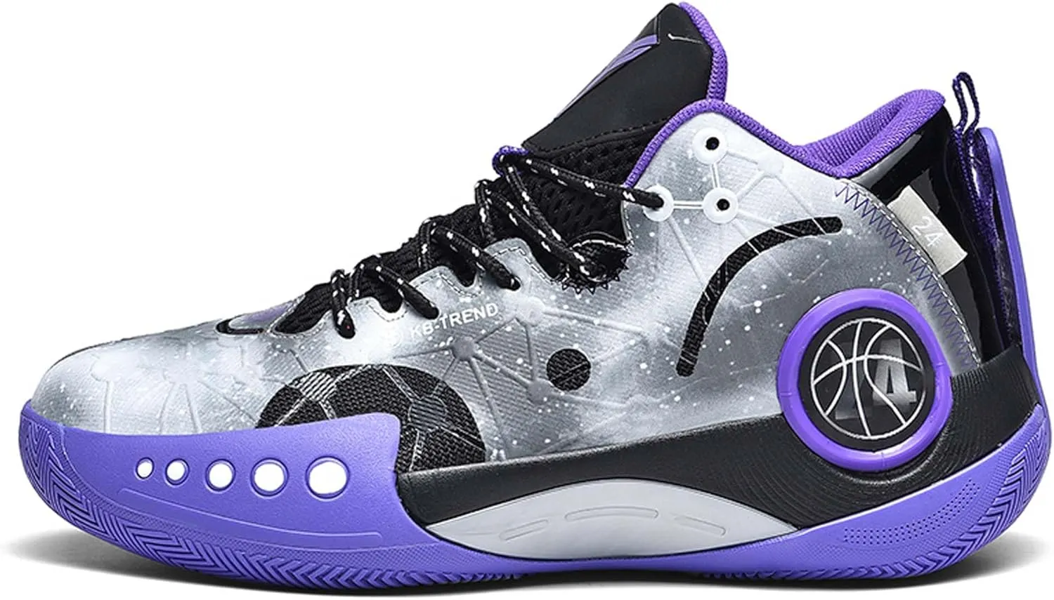 High-top Men's Basketball Shoes Fashion Anti-Slip Sneakers Breathable Comfortable Training Running Shoes Outdoor Casual Walking Shoes