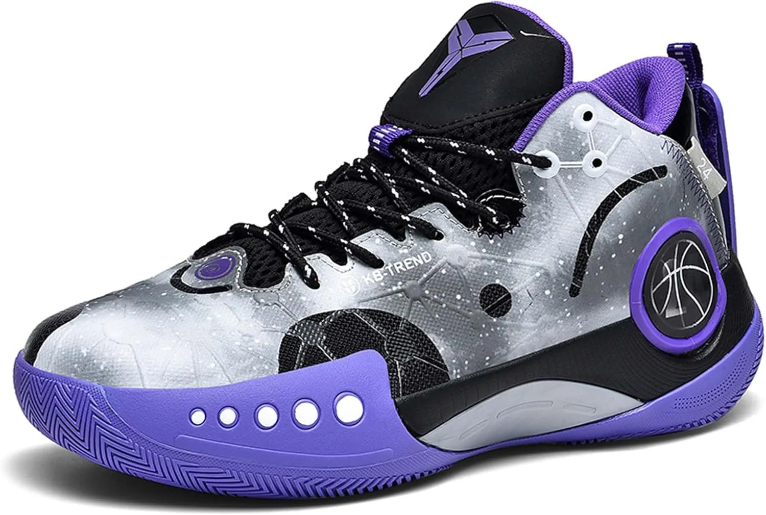 High-top Men's Basketball Shoes Fashion Anti-Slip Sneakers Breathable Comfortable Training Running Shoes Outdoor Casual Walking Shoes