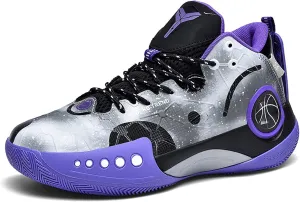 High-top Men's Basketball Shoes Fashion Anti-Slip Sneakers Breathable Comfortable Training Running Shoes Outdoor Casual Walking Shoes