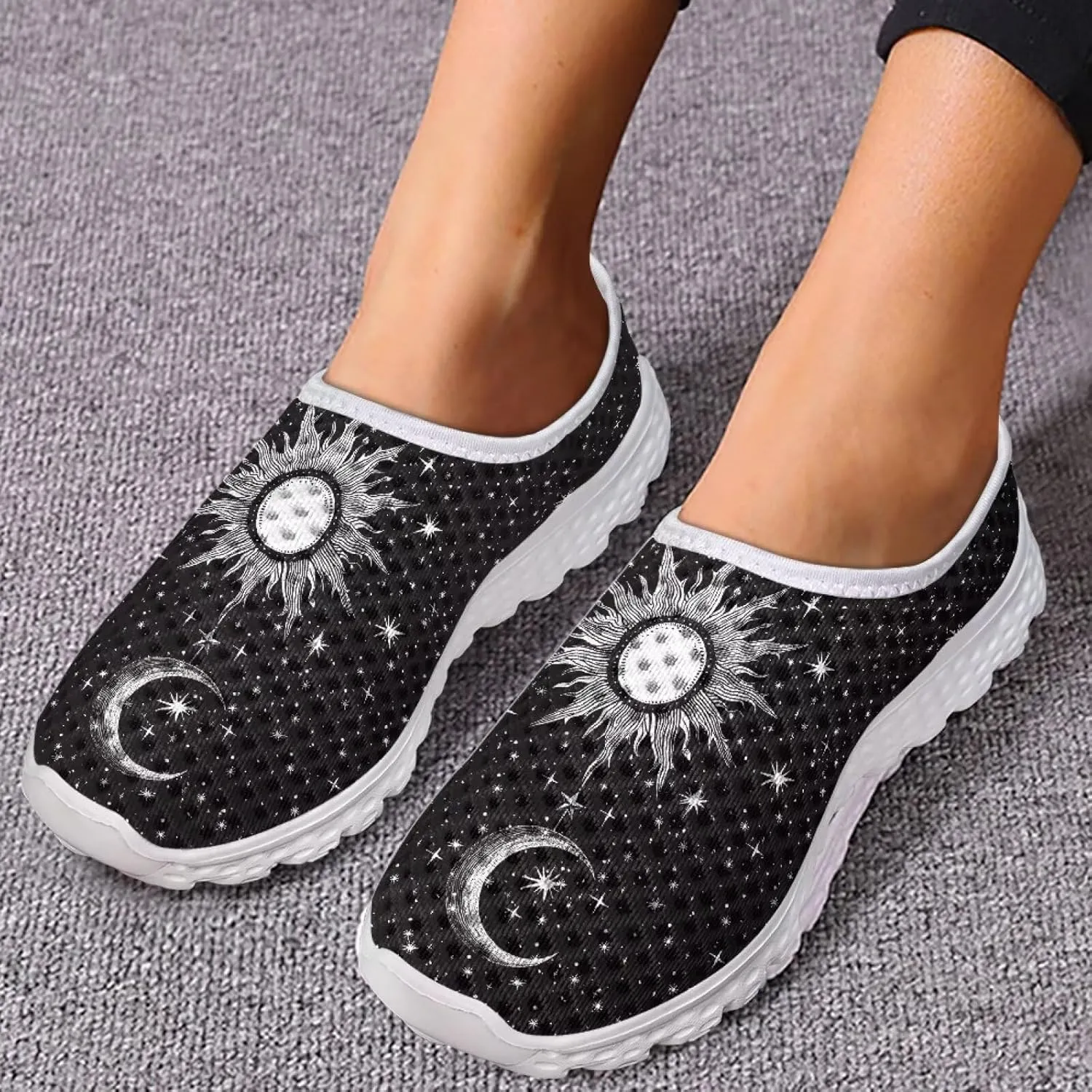 KEIAHUAN Womens Running Shoes Fashion Breathable Knit Casual Walking Sneaker Lightweight Comfortable Running Shoes