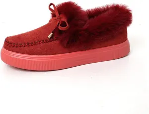 Ladmiple Winter Boots For Women 2024 Warm Fur Lined Snow Ankle Boots Outdoor Short Booties Fashion Slip On Walking Shoes