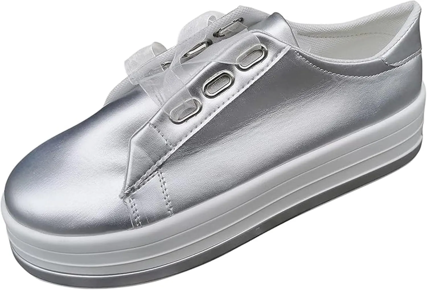 Lausiuoe Shoes For Women Dressy Flats Loafers Low Top Leather Sneaker Classic Casual Fashion Slip On Comfort Walking Shoes