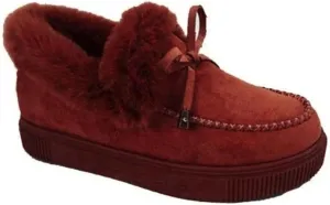 Lausiuoe Winter Boots For Women Wide Width Women's Warm Snow Winter Fuzzy Ankle Booties Flat Cute Silp On Comfortable Casual Loafers Platform Sneakers Fashion Slippers