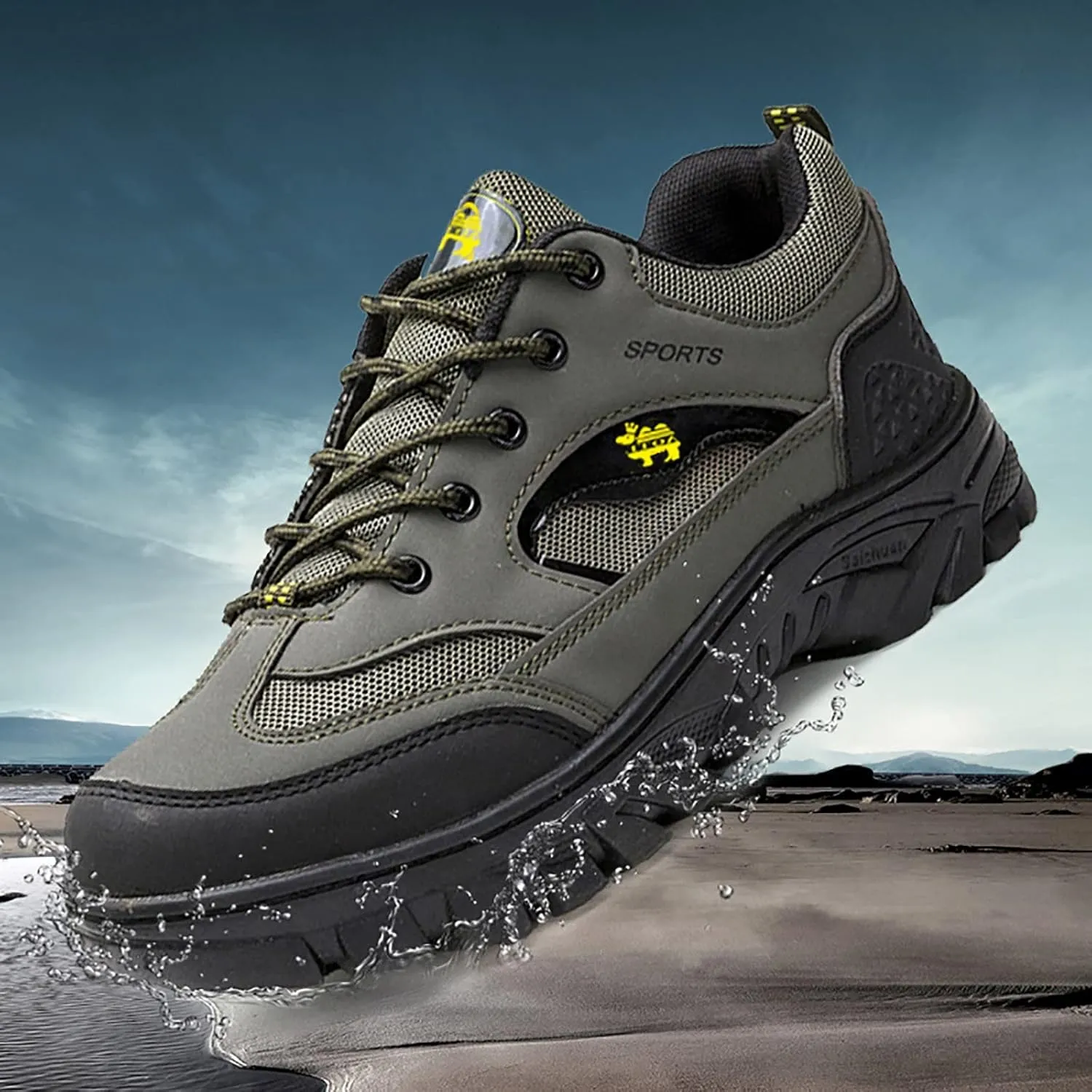 Lightweight Hiking Shoes for Men Comfortable Lightweight Casual Walking Shoe Breathable Diabetic Shoes for Men