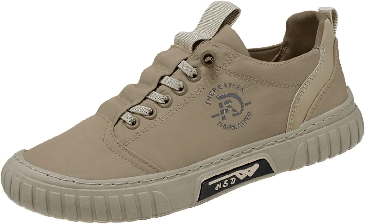 Men Sneakers Low Top Breathable Casual Sneakers Walking Canvas Shoes Mens Slip on Shoes Casual Leather