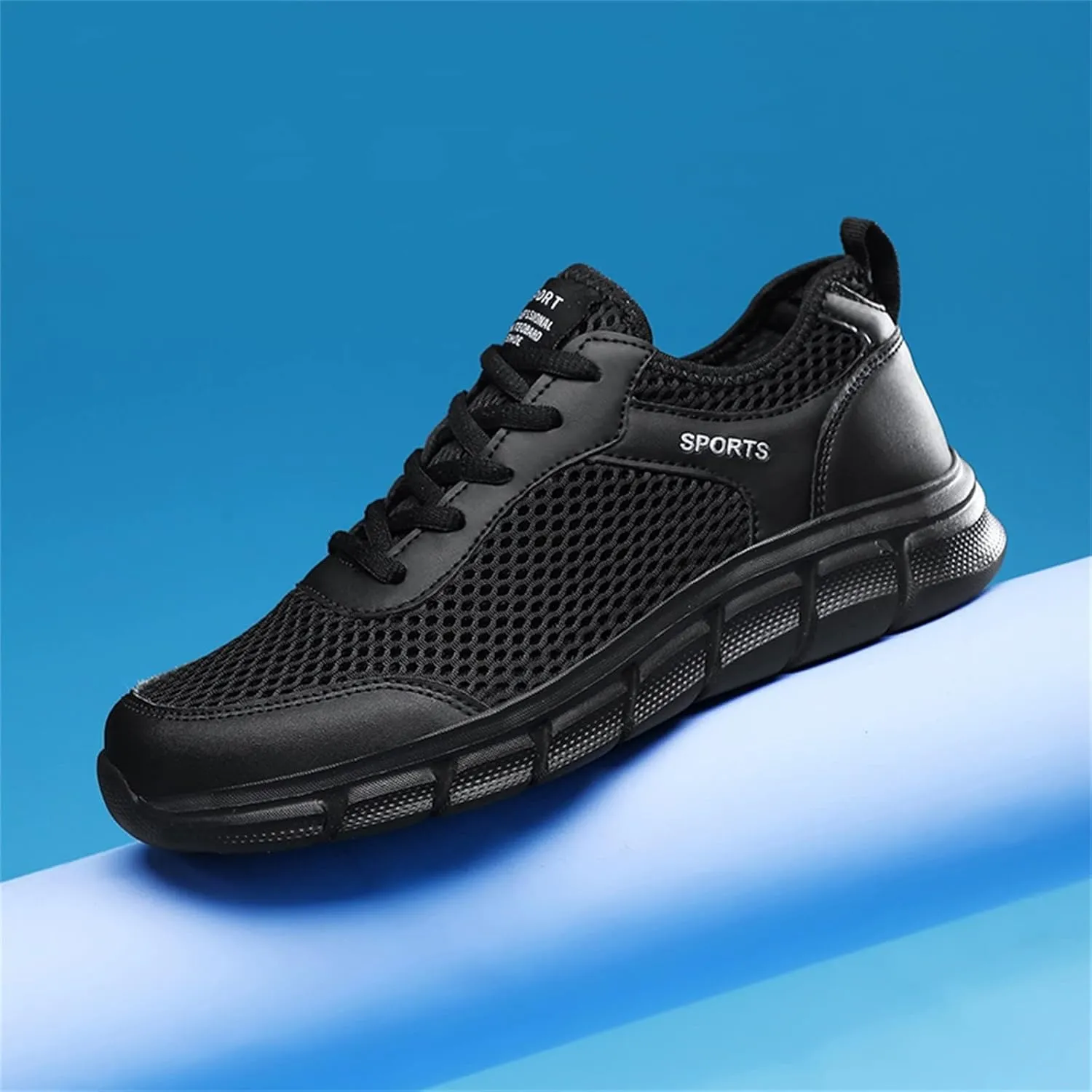Men's Arch Support Workout Shoes Lightweight Breathable Walking Shoe Gym Tennis Lightweight Work Shoes for Men