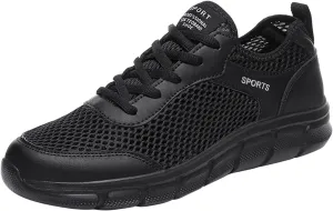 Men's Arch Support Workout Shoes Lightweight Breathable Walking Shoe Gym Tennis Lightweight Work Shoes for Men