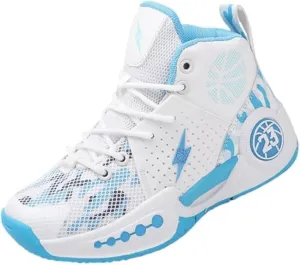 Men's Athletic Basketball Shoes, Breathable Non-Slip Training Sneakers, Shock Absorbing