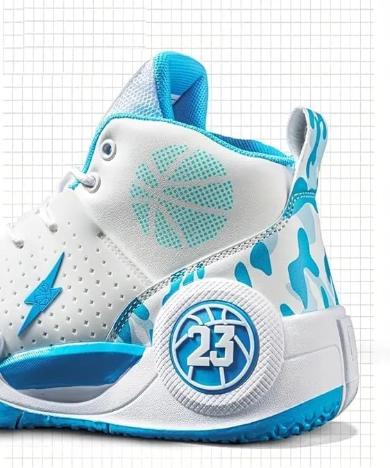 Men's Athletic Basketball Shoes, Breathable Non-Slip Training Sneakers, Shock Absorbing