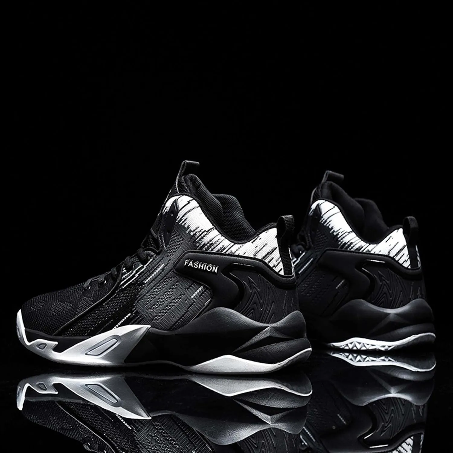 Men's Basketball Shoes Mesh Breathable Sneakers Non-Slip Training Running Tennis Shoes Street Casual Walking Men's Shoes