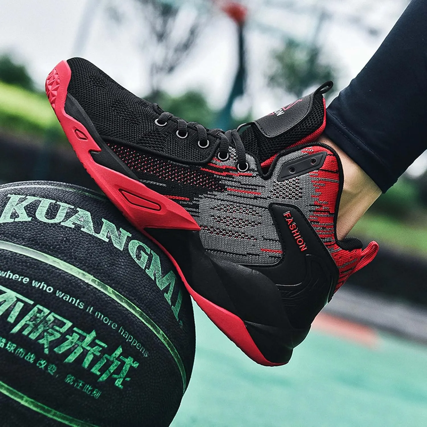 Men's Basketball Shoes Mesh Breathable Sneakers Non-Slip Training Running Tennis Shoes Street Casual Walking Men's Shoes