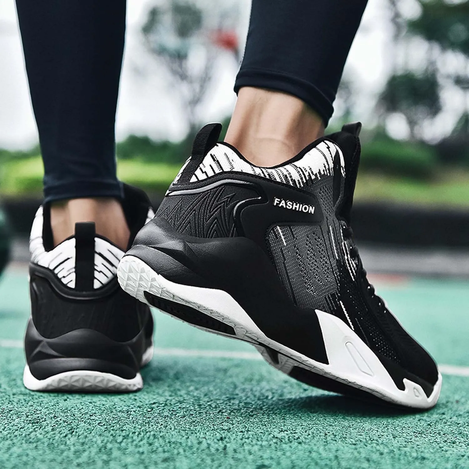 Men's Basketball Shoes Mesh Breathable Sneakers Non-Slip Training Running Tennis Shoes Street Casual Walking Men's Shoes