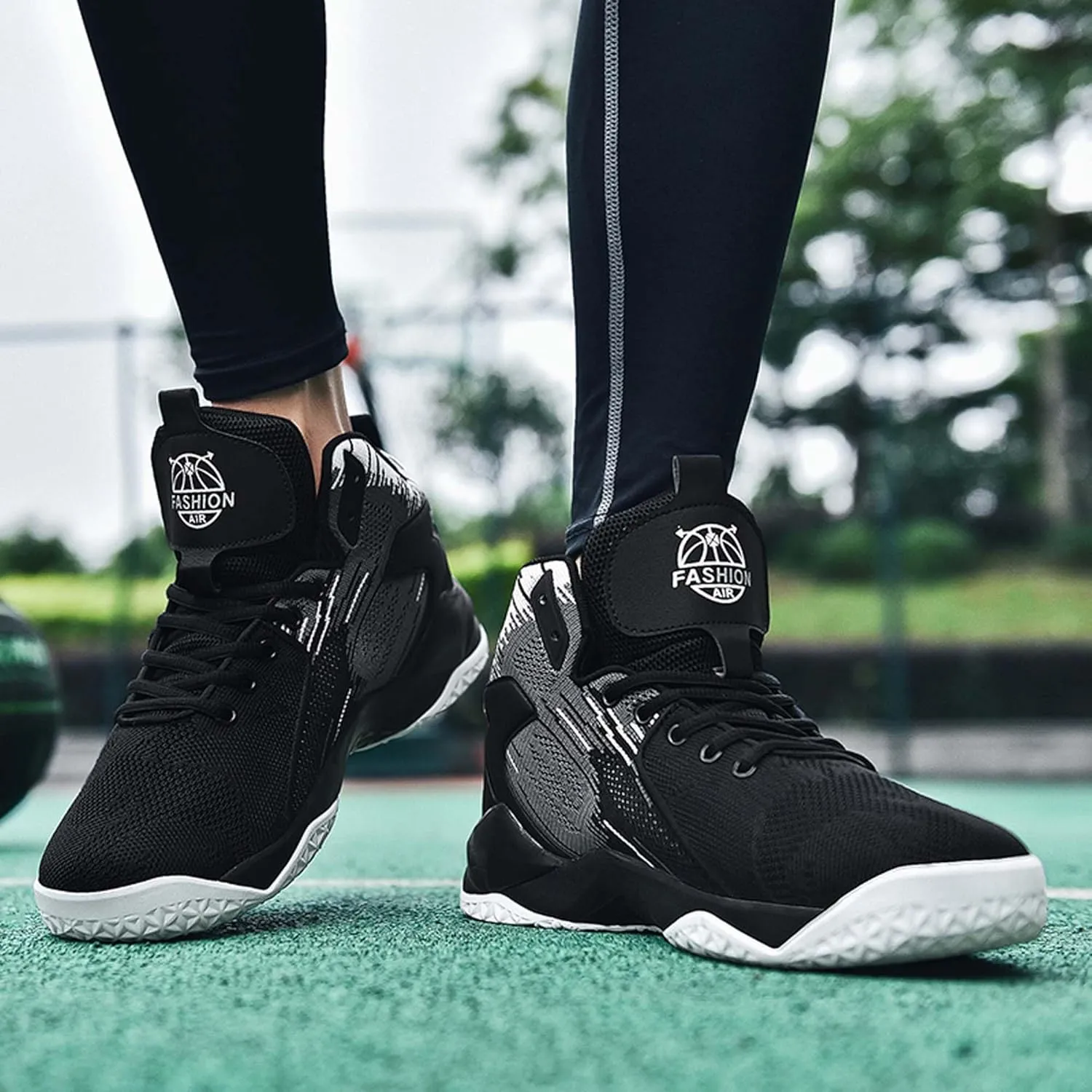 Men's Basketball Shoes Mesh Breathable Sneakers Non-Slip Training Running Tennis Shoes Street Casual Walking Men's Shoes