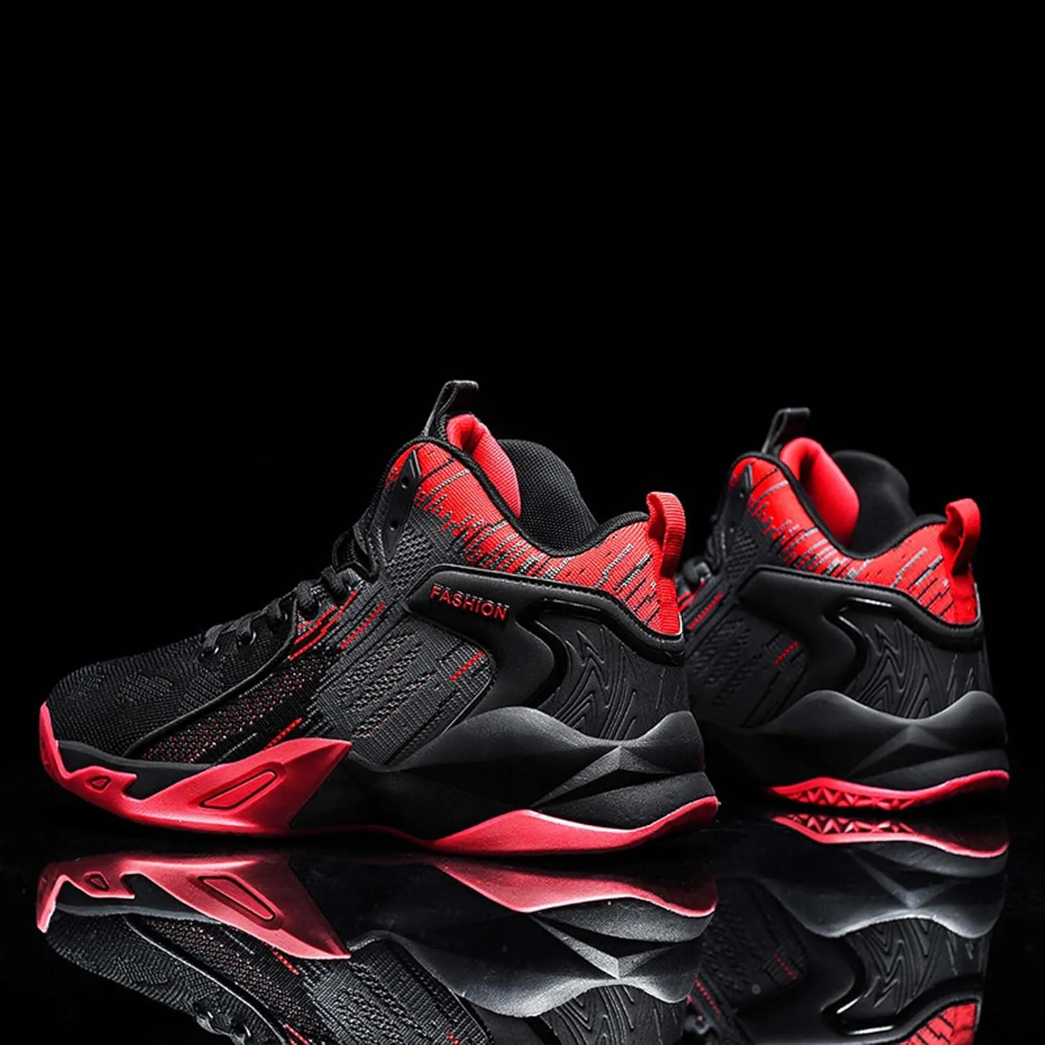 Men's Basketball Shoes Mesh Breathable Sneakers Non-Slip Training Running Tennis Shoes Street Casual Walking Men's Shoes