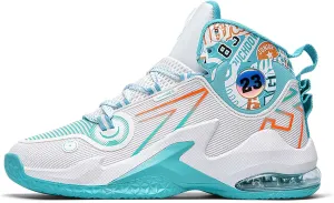 Men's Basketball Shoes,Air Cushioned Sole Provides Adequate Cushioning，Arch Support High Top Basketball Shoes,Daily Training Shoes,Combat Basketball Shoes,Indoor and Outdoor Basketball Shoes