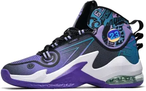 Men's Basketball Shoes,Air Cushioned Sole Provides Adequate Cushioning，Arch Support High Top Basketball Shoes,Daily Training Shoes,Combat Basketball Shoes,Indoor and Outdoor Basketball Shoes