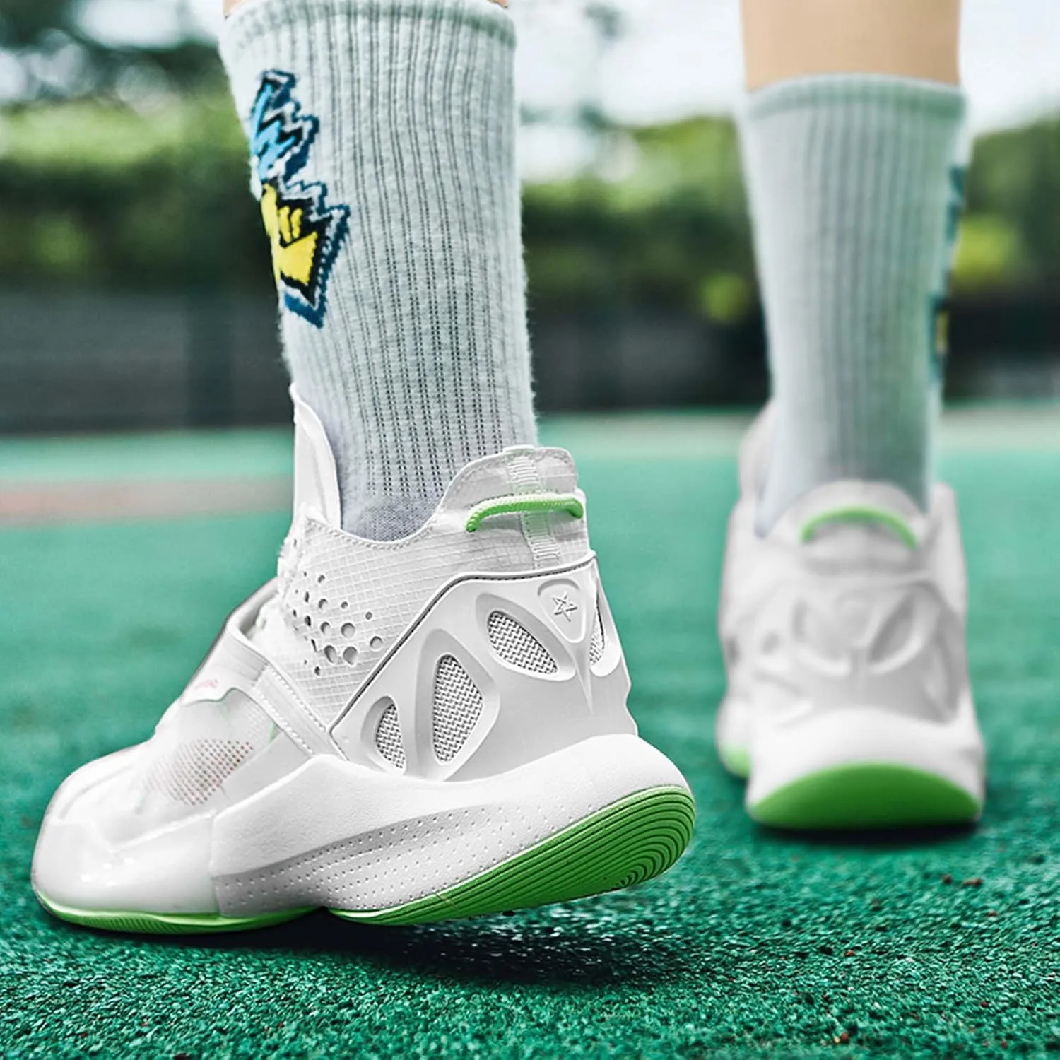 Men's Basketball Shoes,Cicada Wing Design Series,Arch Support High Top Basketball Shoes,Running Shoes Sneakers,Daily Training Shoes,Combat Basketball Shoes,Indoor and Outdoor Basketball Shoes